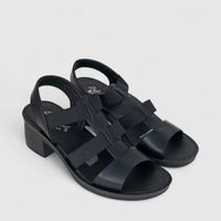 Hush Puppies Soft Style Ladies Block Heel Sandal Devana Mono SSL01559 Black SS367