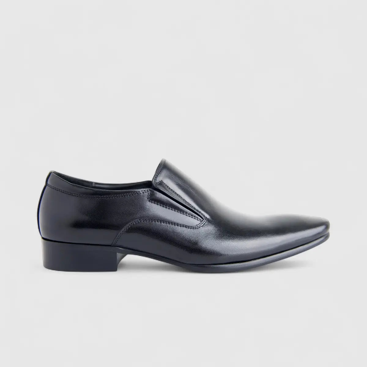 Formales Men's Leather Slip On AE503-8 Black EL126