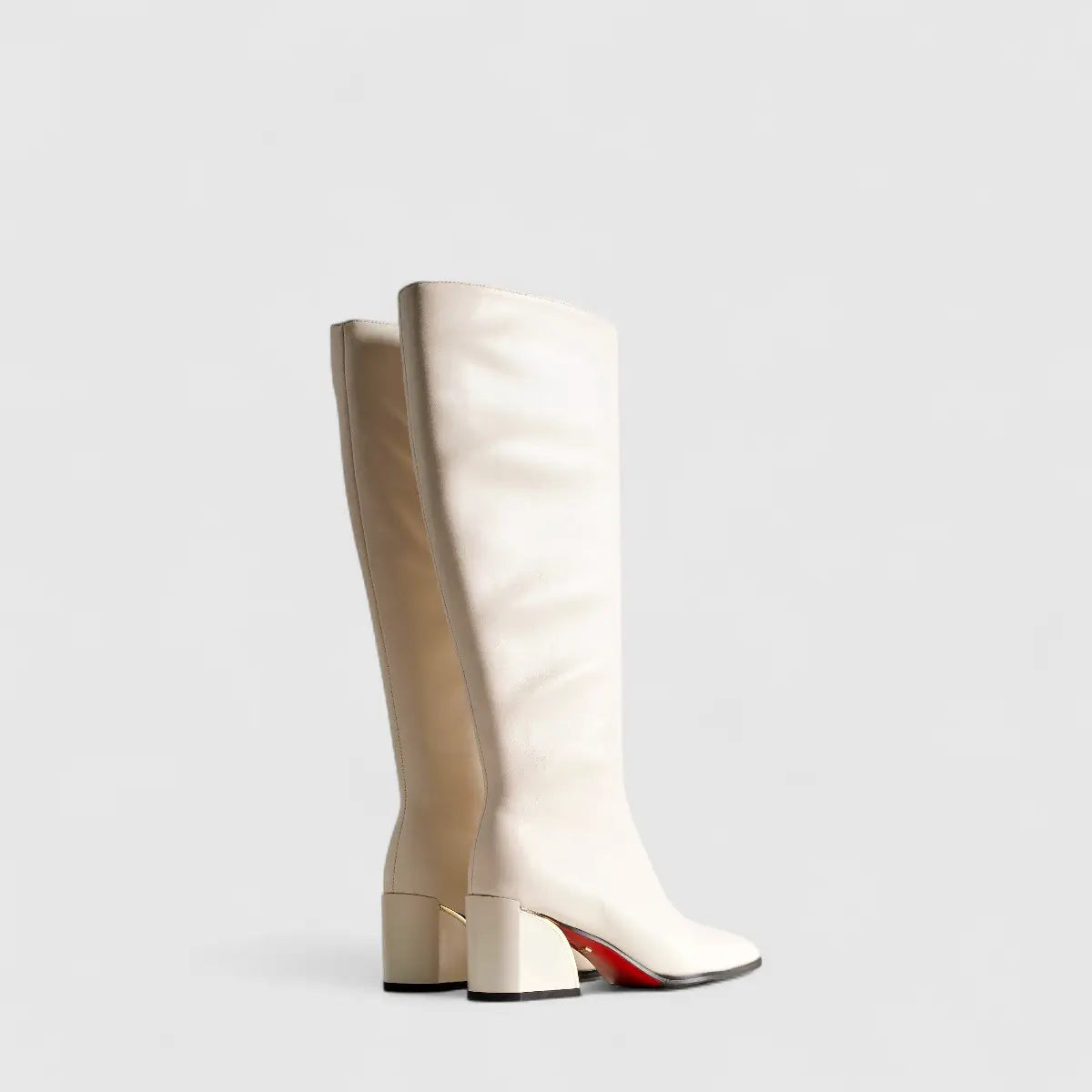 Bulbul Leather Long Boot White LAR6012 Boots | familyshoecentre