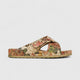 Hush Puppies Soft Style Ladies Comfort Push In Tanika Crackle SSL01549 Taupe SS281