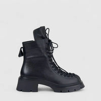 Bulbul Ladies Leather Ankle Boot Black LAR26-2