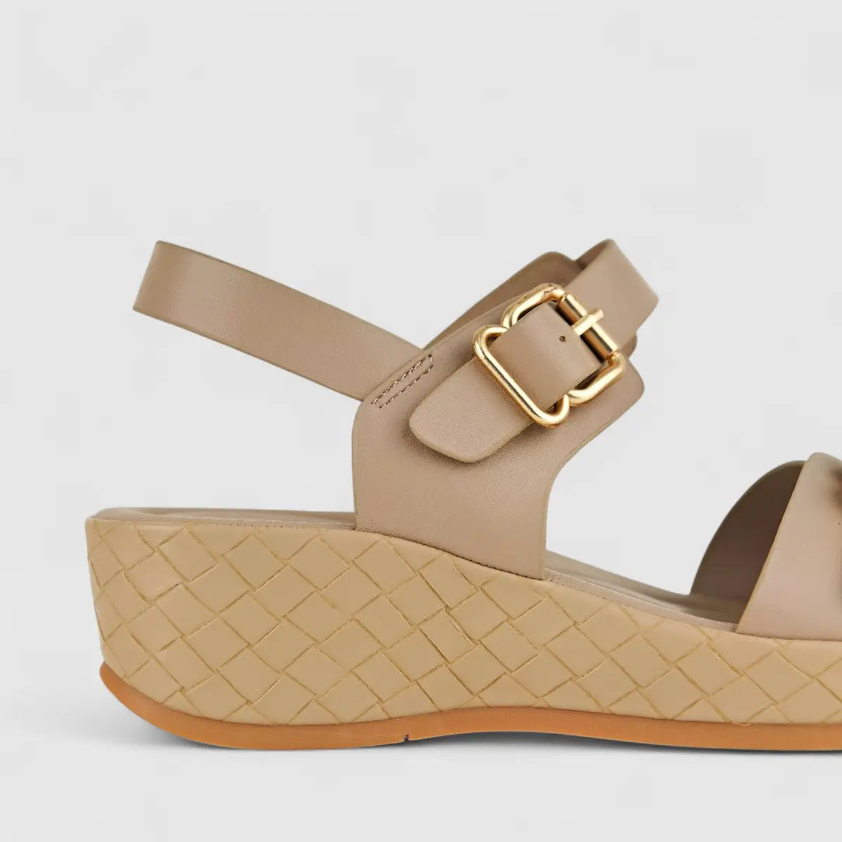 Bulbul Ladies Comfort Sandal HAR050 Beige