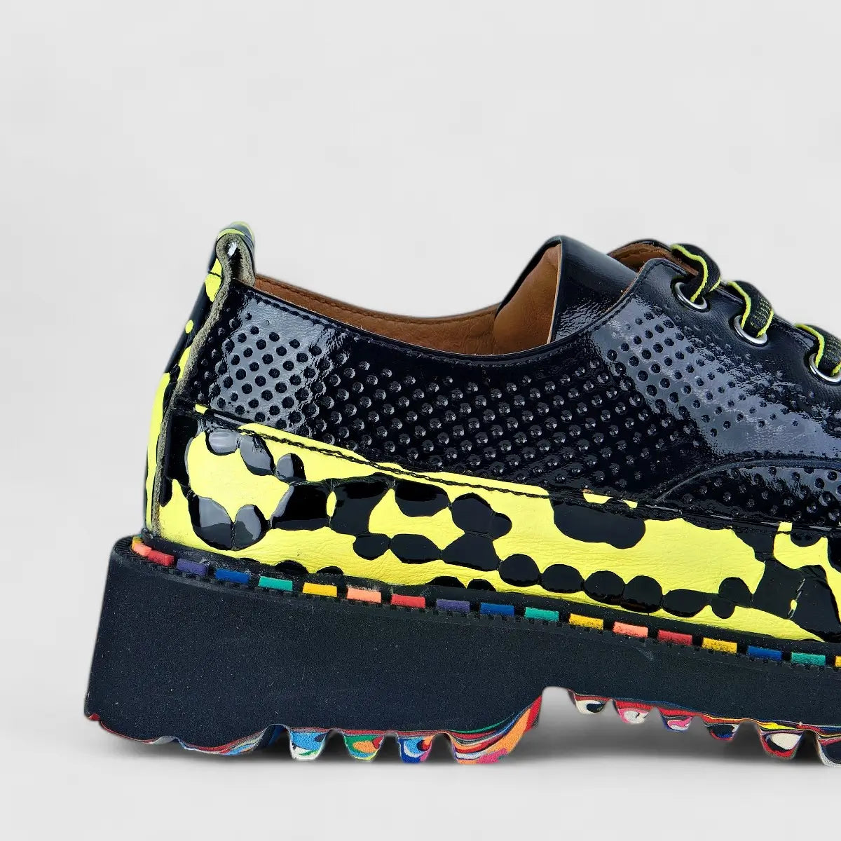 Rovigo Oxfords Yellow/Black 205444 Oxfords | familyshoecentre