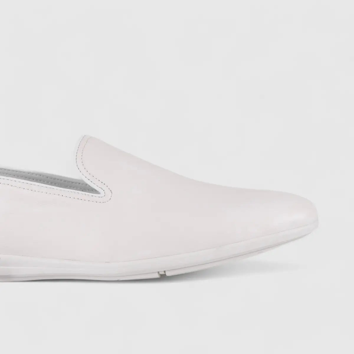 Formales Leather Loafers White 2142A-3 Loafers | familyshoecentre