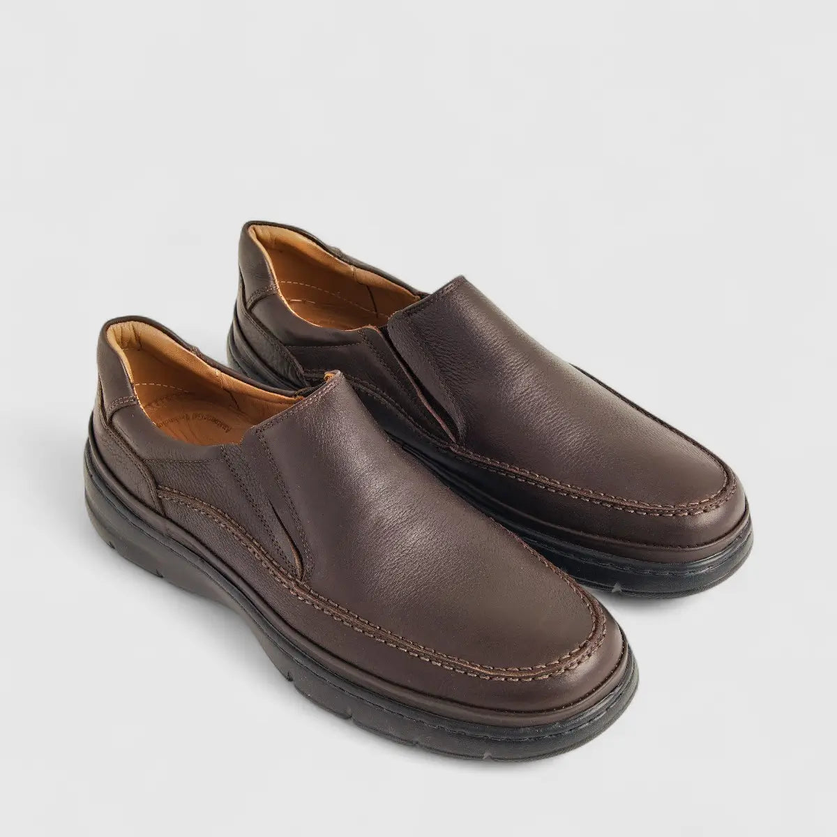 Anatomic Leather Comfort Slip On Brown 383820 AN135 Slip-ons | familyshoecentre