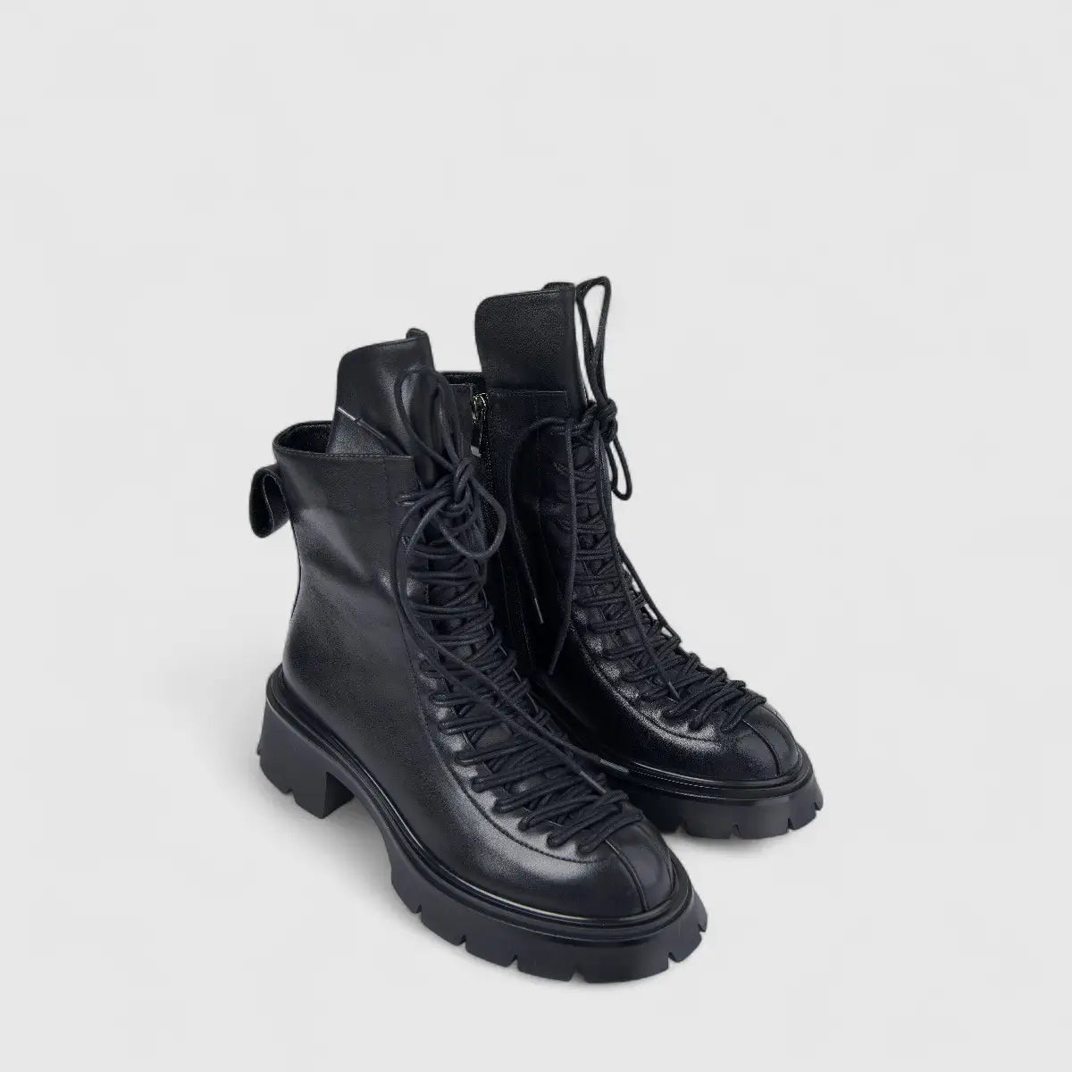Bulbul Ladies Leather Ankle Boot Black LAR26-2