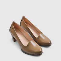PC Dress Heel Court Shoe Beige 10623 Heels | familyshoecentre