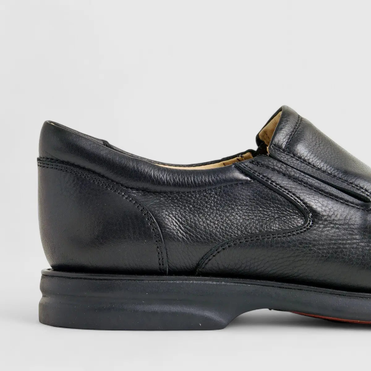 Anatomic Leather Comfort Slip On Black 454531 AN73 Slip-ons | familyshoecentre