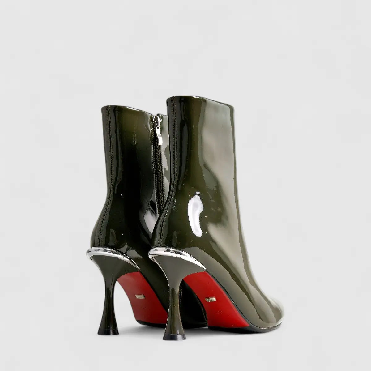 Bulbul Leather Ankle Boot Olive LAR6027