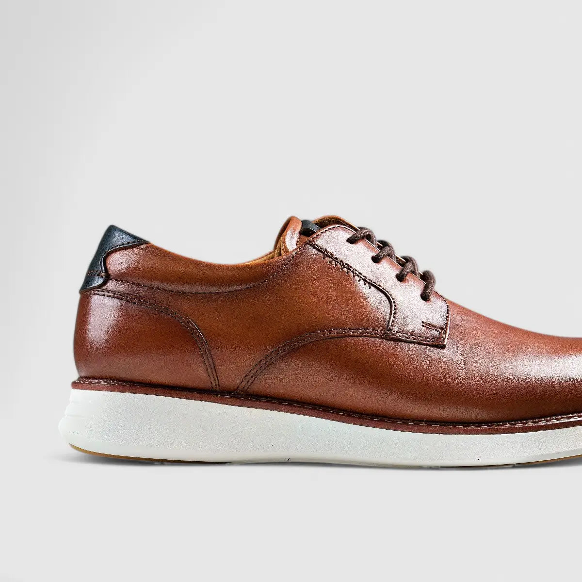 Florsheim Launch Plain Toe Lace Up Cognac 14440 FT29 Oxfords | familyshoecentre