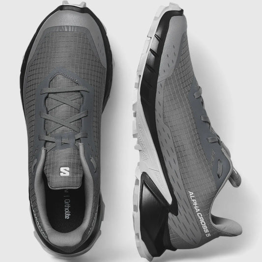 Alphacross 5 Mens Pewter Black Ghost Grey 473133 Sneakers | familyshoecentre