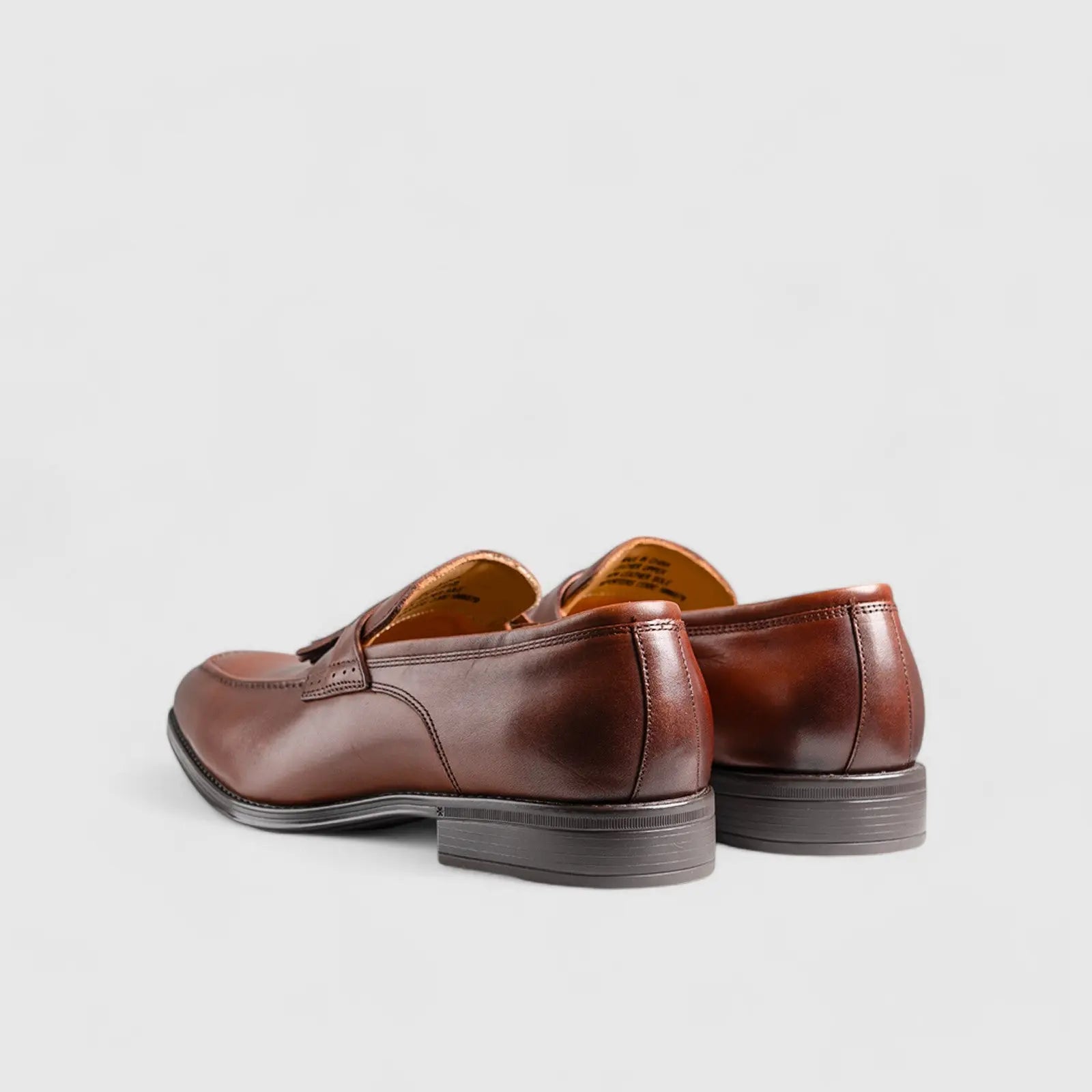 Amelio Tassel Slip On Tan Loafers | familyshoecentre