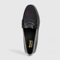 Bass Larson Moc Penny 11010 Black Loafers | familyshoecentre