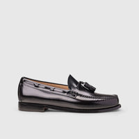 Bass Larkin Moc Tassel 11015 Black Loafers | familyshoecentre