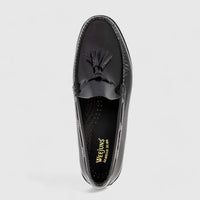 Bass Larkin Moc Tassel 11015 Black Loafers | familyshoecentre