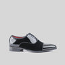 Dress Oxfords Black/Black Velvet EL004 Oxfords | familyshoecentre