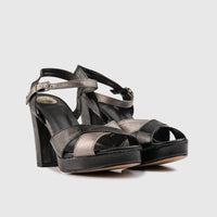 Block Heel Evening Sandal Black 01605 Heels | familyshoecentre