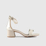 Block Heel Sandal Beige 10529 Sandals | familyshoecentre