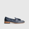 Bulletti Casual Slip On Loafers - 002 Navy Loafers | familyshoecentre