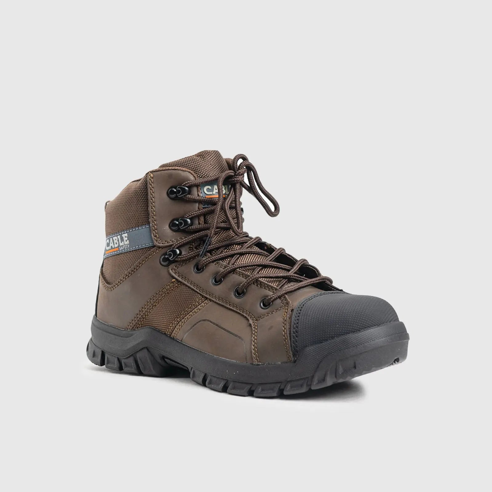 Cable Cobalt Steel Toe Dark Brown Safety | familyshoecentre