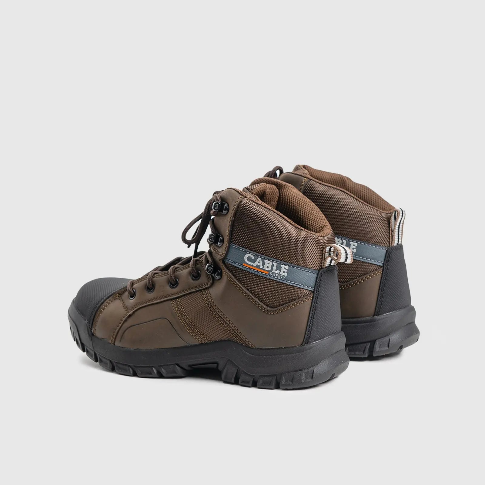 Cable Cobalt Steel Toe Dark Brown Safety | familyshoecentre