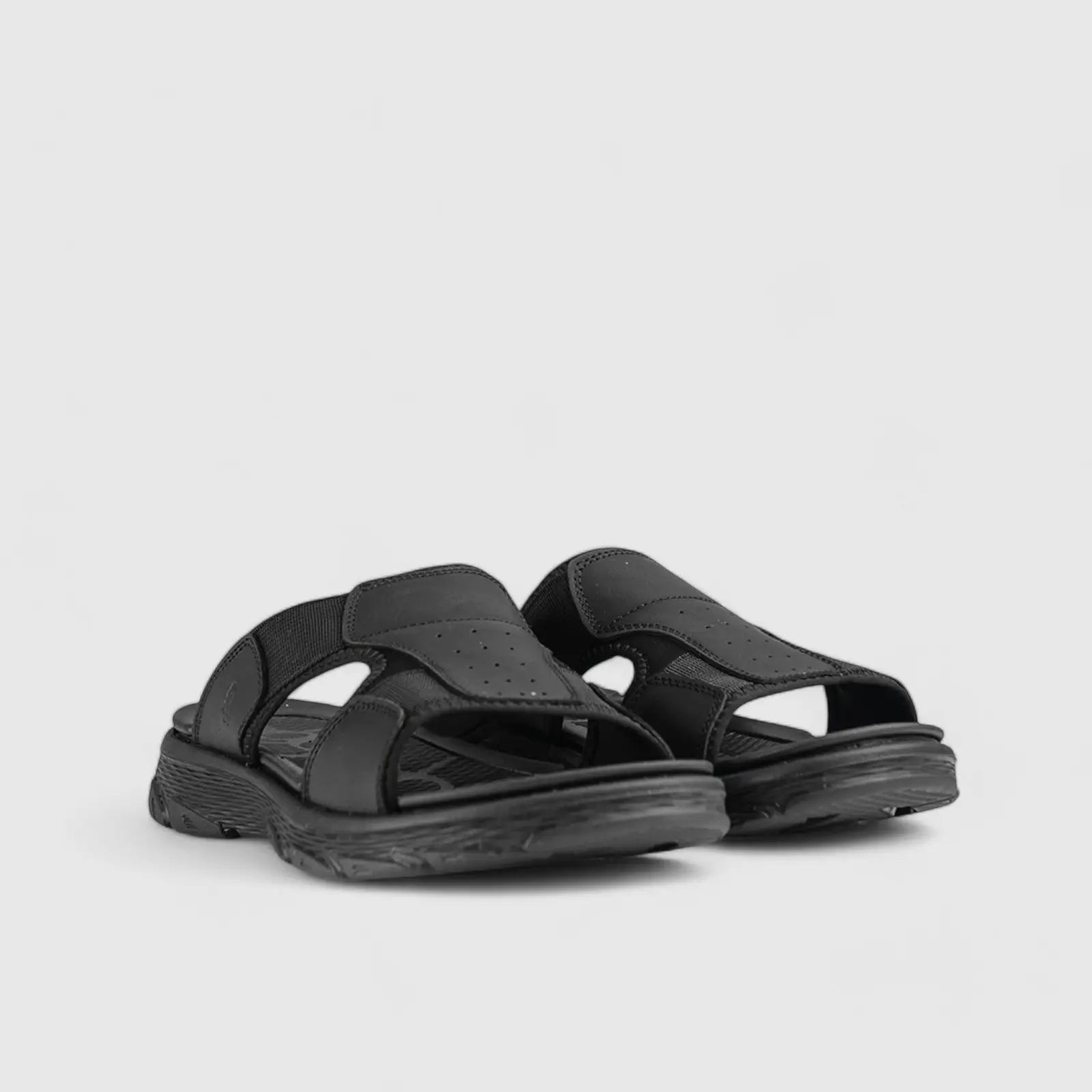 Charlie Comfort Slide Sandal Black 00878 Sandals | familyshoecentre