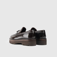 Chunky Sole Dress Loafers 66730 Brown Loafers | familyshoecentre