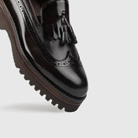 Chunky Sole Dress Loafers 66730 Brown Loafers | familyshoecentre