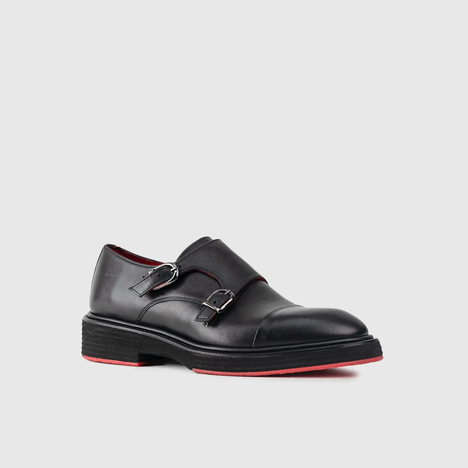 Chunky Sole Dress Loafers 9769 Black Matt Loafers | familyshoecentre