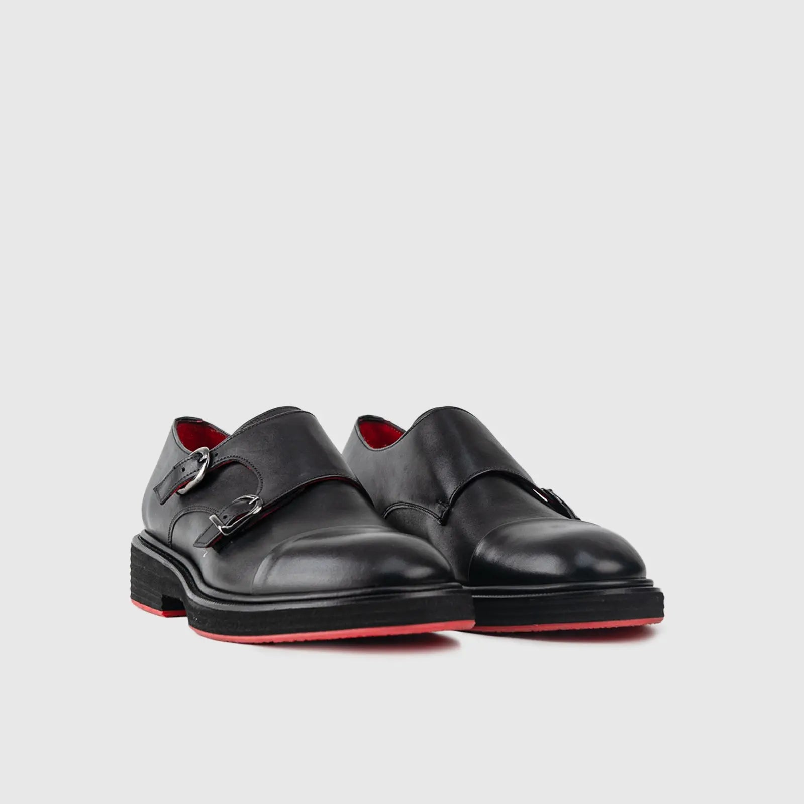 Chunky Sole Dress Loafers 9769 Black Matt Loafers | familyshoecentre