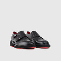 Chunky Sole Dress Loafers 9769 Black Matt Loafers | familyshoecentre