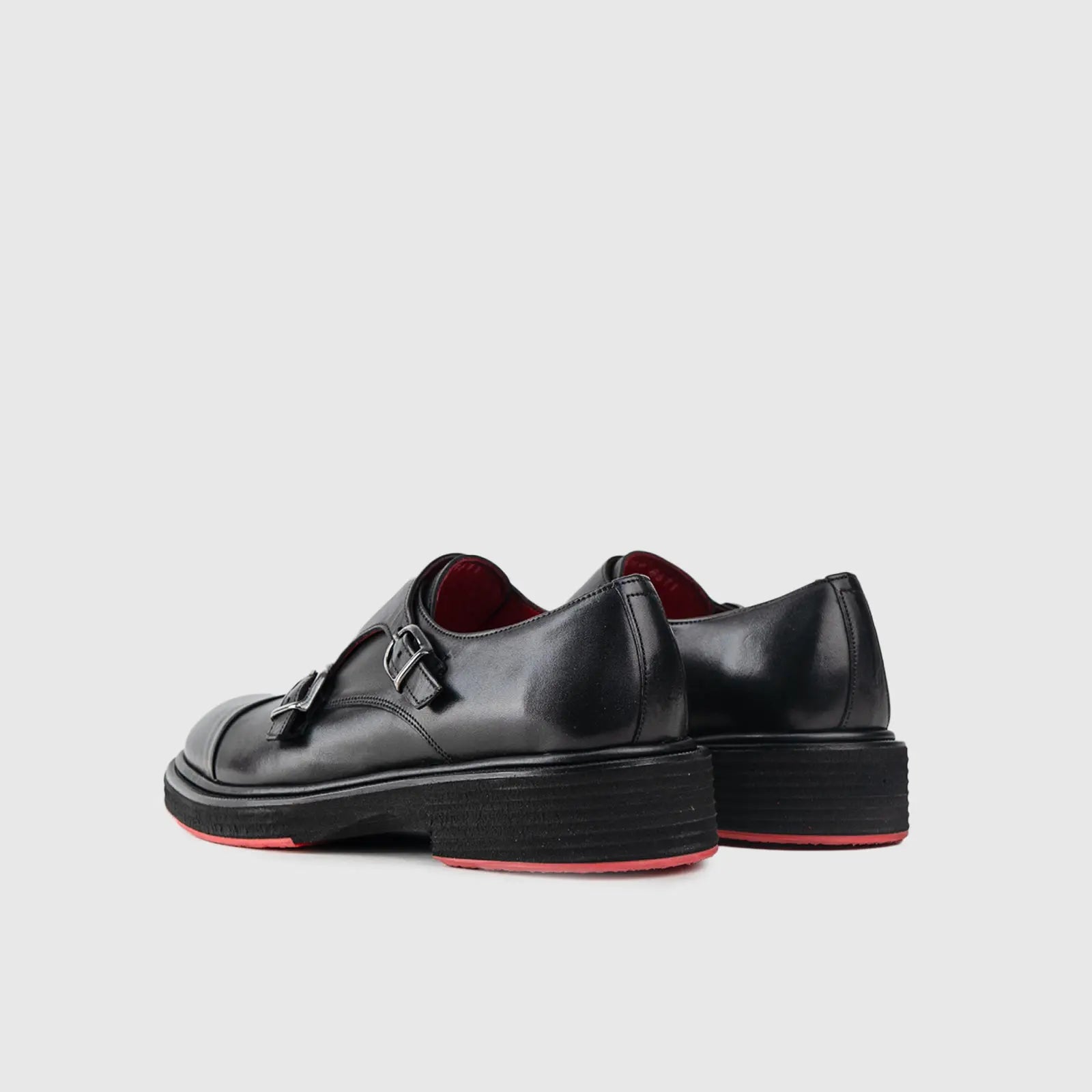 Chunky Sole Dress Loafers 9769 Black Matt Loafers | familyshoecentre