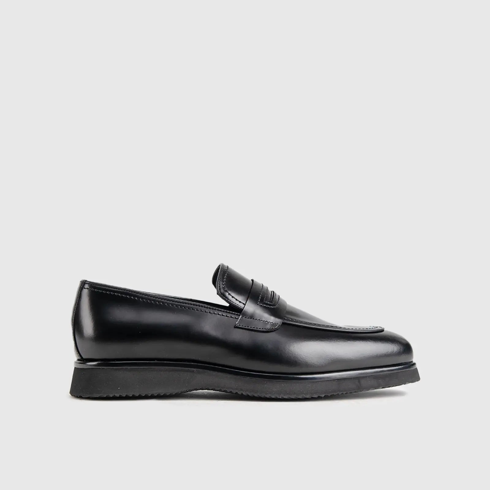 Chunky Sole Dress Loafers TNC 35 Black Loafers | familyshoecentre