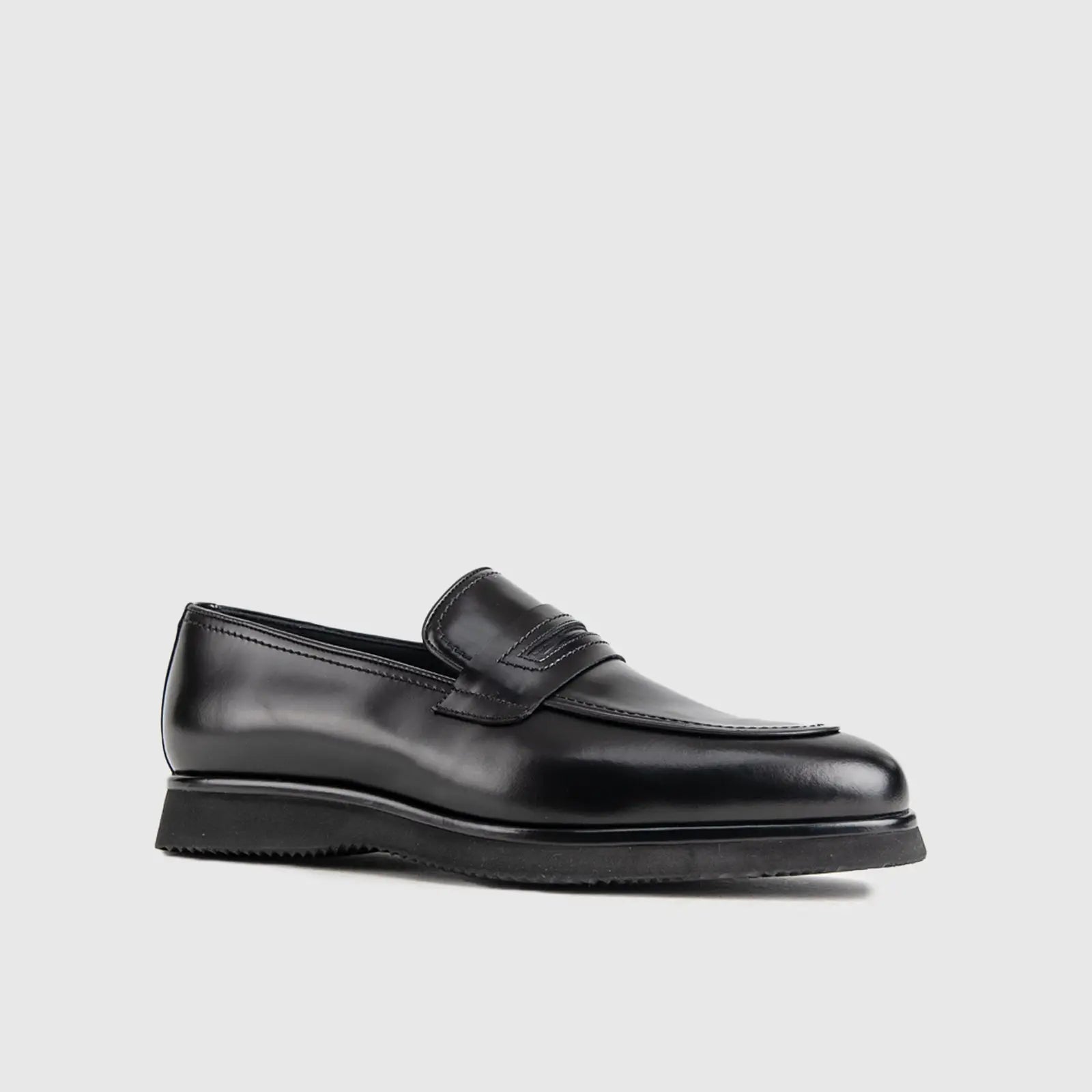 Chunky Sole Dress Loafers TNC 35 Black Loafers | familyshoecentre