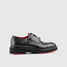 Chunky Sole Dress Monk Strap Loafers Black 0156 Oxfords | familyshoecentre