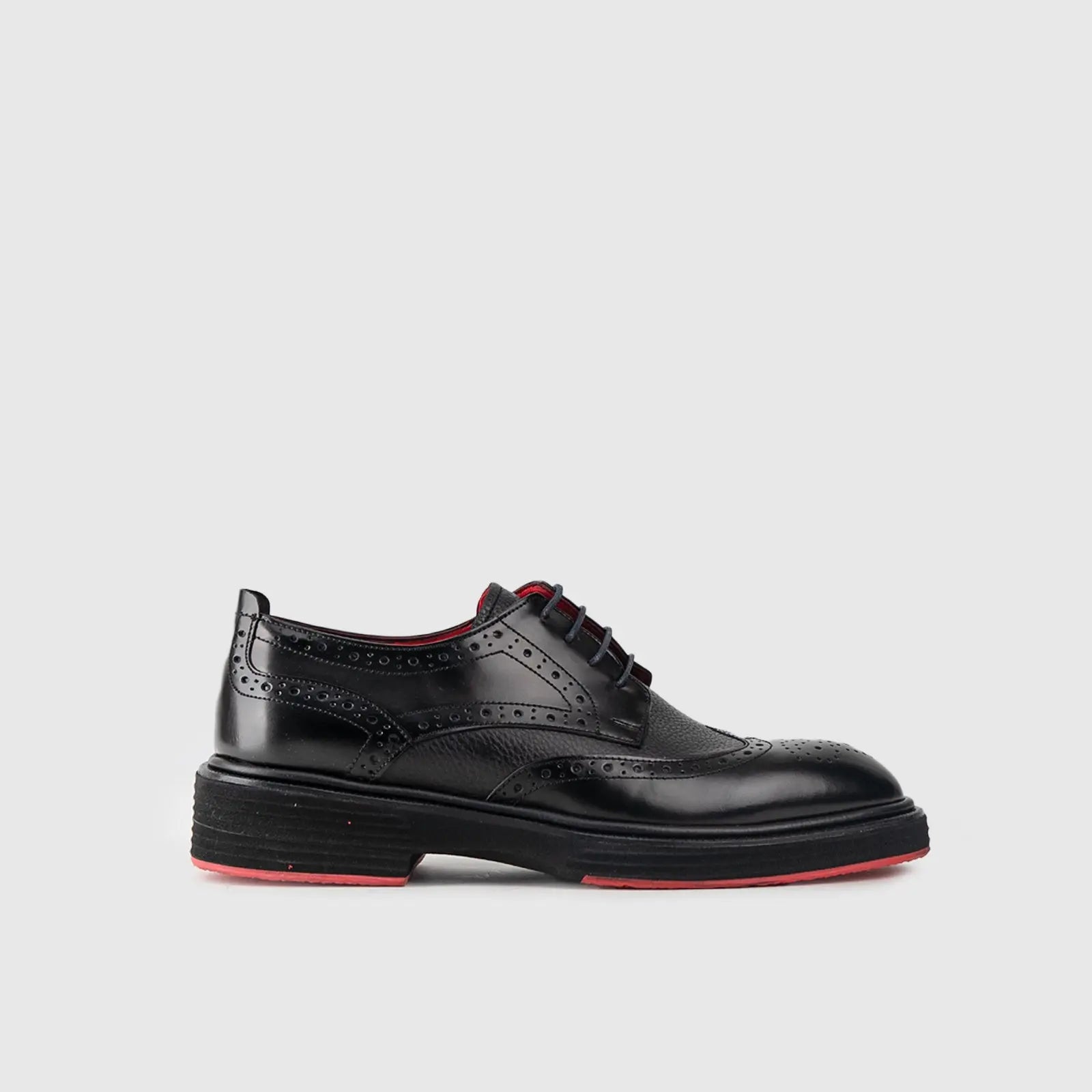 Chunky Sole Dress Oxfords 4116 Black Oxfords | familyshoecentre