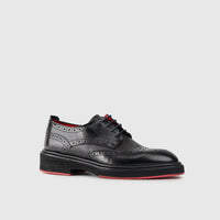 Chunky Sole Dress Oxfords 4116 Black Oxfords | familyshoecentre