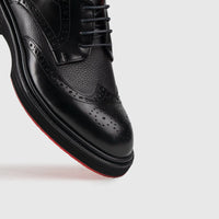 Chunky Sole Dress Oxfords 4116 Black Oxfords | familyshoecentre
