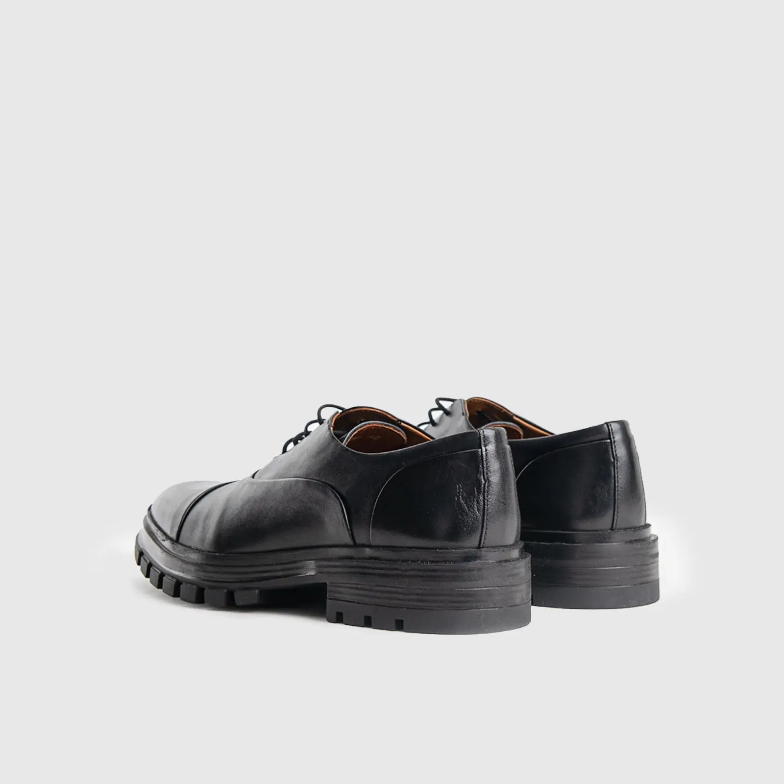 Chunky Sole Dress Oxfords Black 4010 Oxfords | familyshoecentre