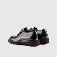 Chunky Sole Dress Oxfords Black Hi Shine 0218 Oxfords | familyshoecentre