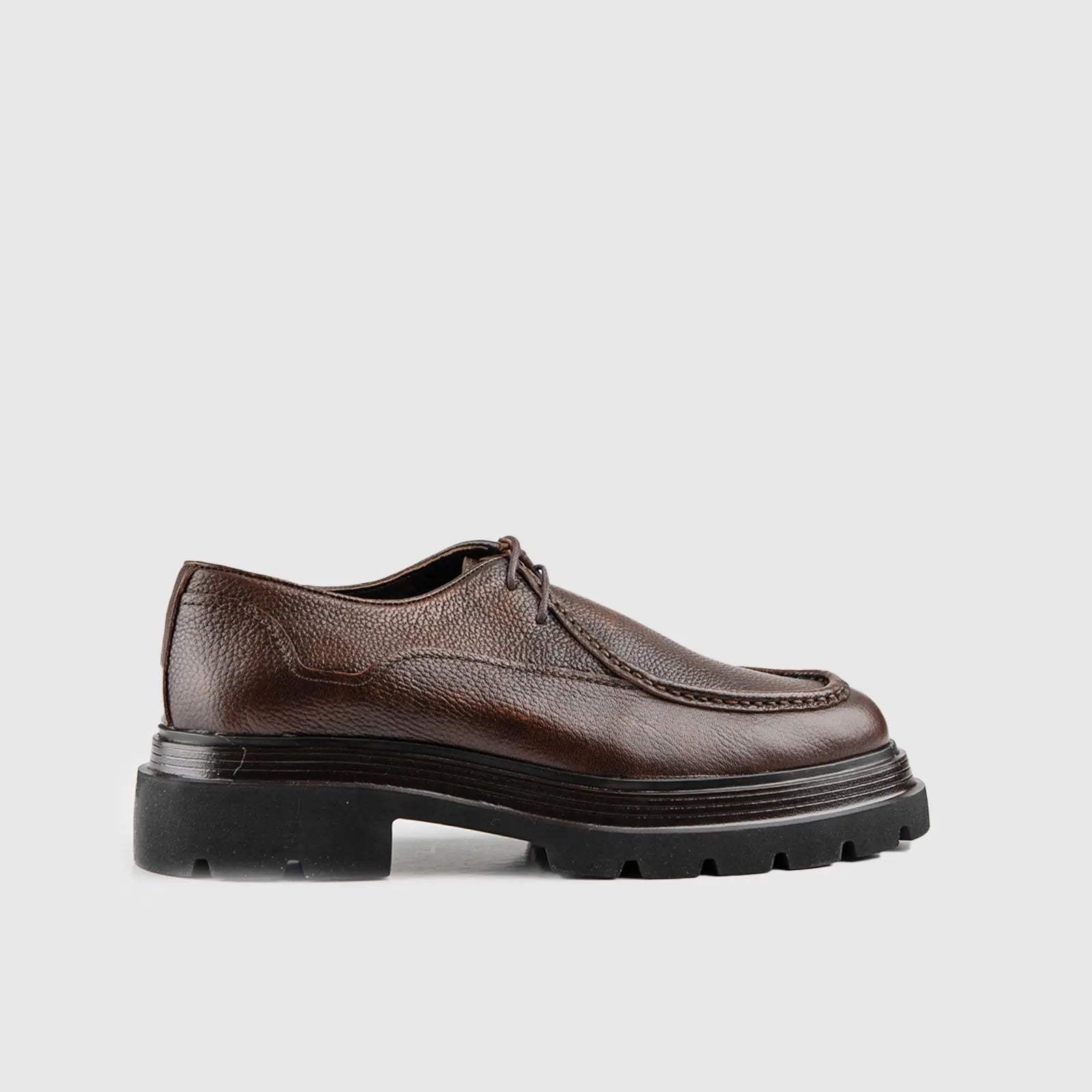 Chunky Sole Oxfords Brown 4809 Oxfords | familyshoecentre