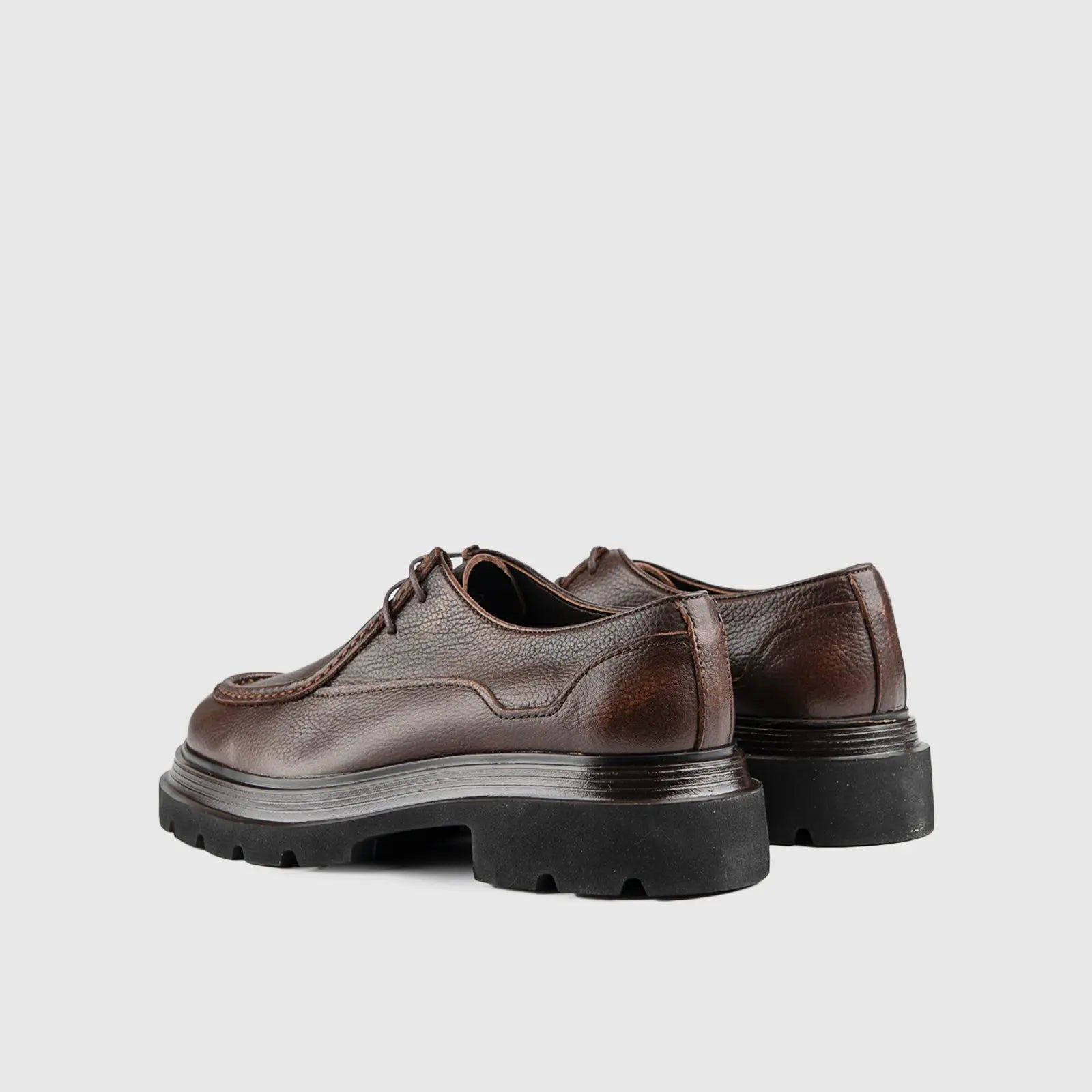 Chunky Sole Oxfords Brown 4809 Oxfords | familyshoecentre