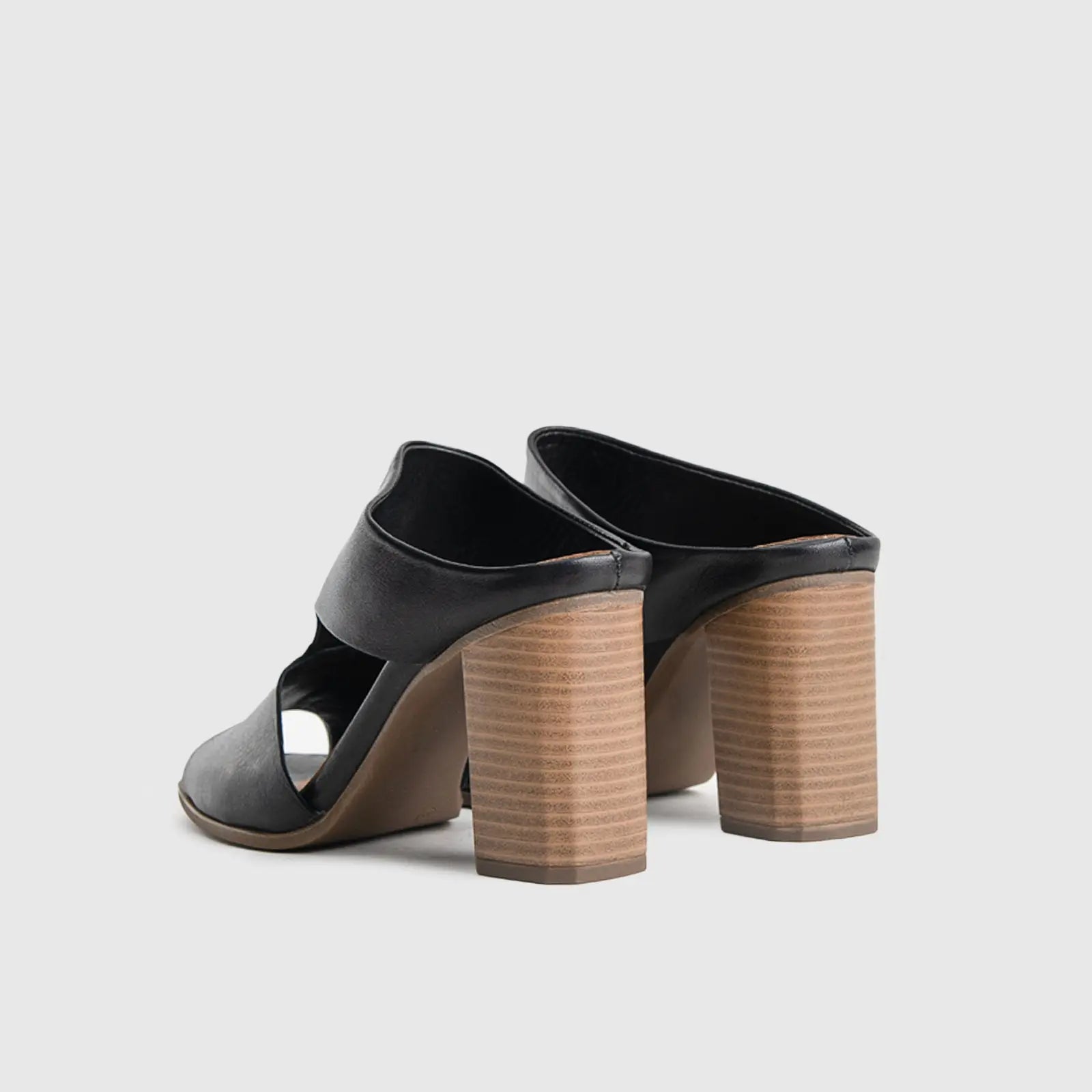 Comfort Block Heel Sandal Black 8333 Heels | familyshoecentre
