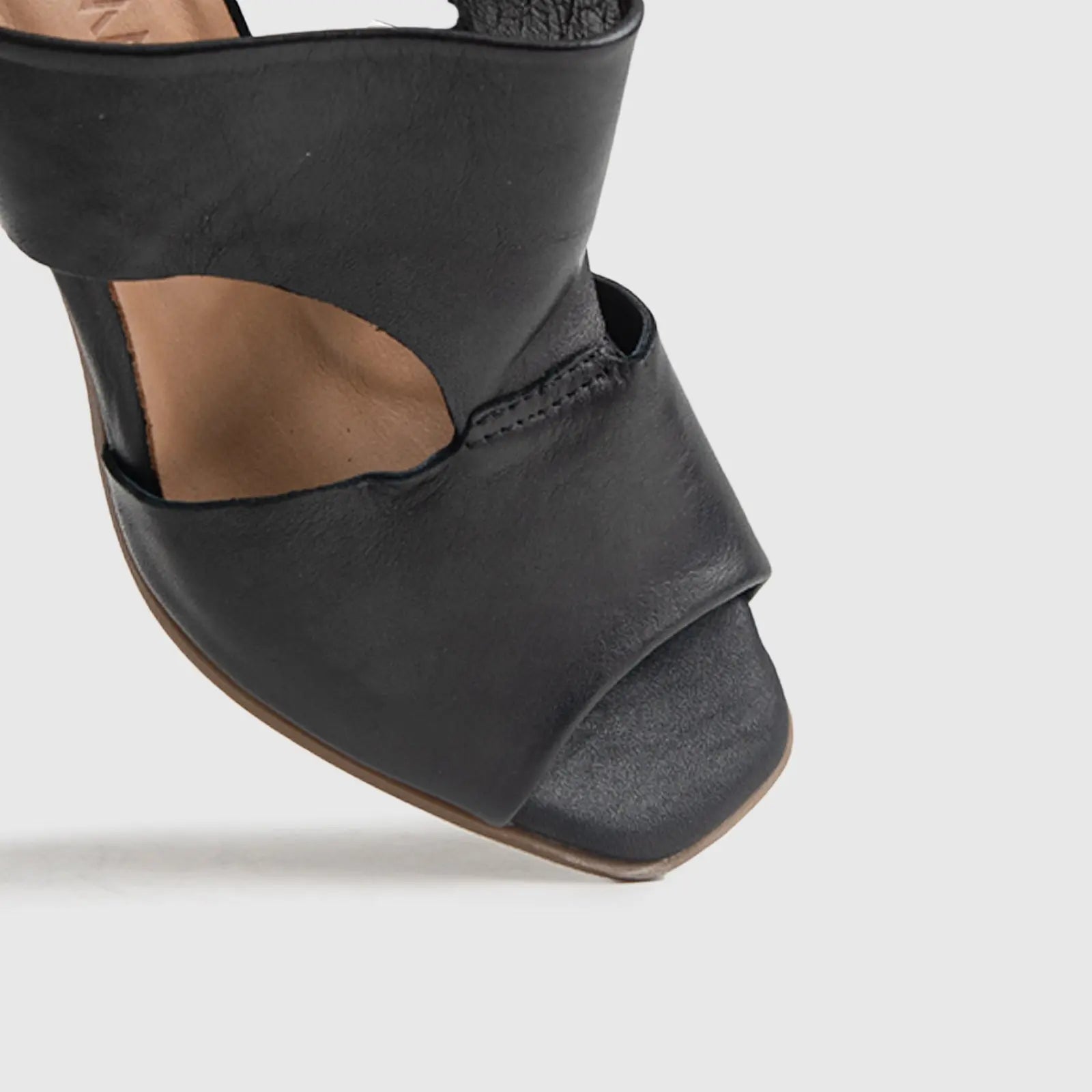 Comfort Block Heel Sandal Black 8333 Heels | familyshoecentre