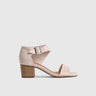 Comfort Block Heel Sandal Dusty Pink 7132 Heels | familyshoecentre