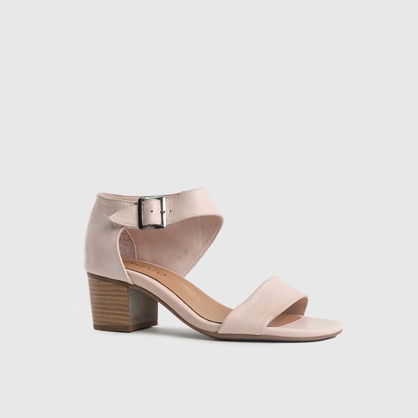 Comfort Block Heel Sandal Dusty Pink 7132 Heels | familyshoecentre