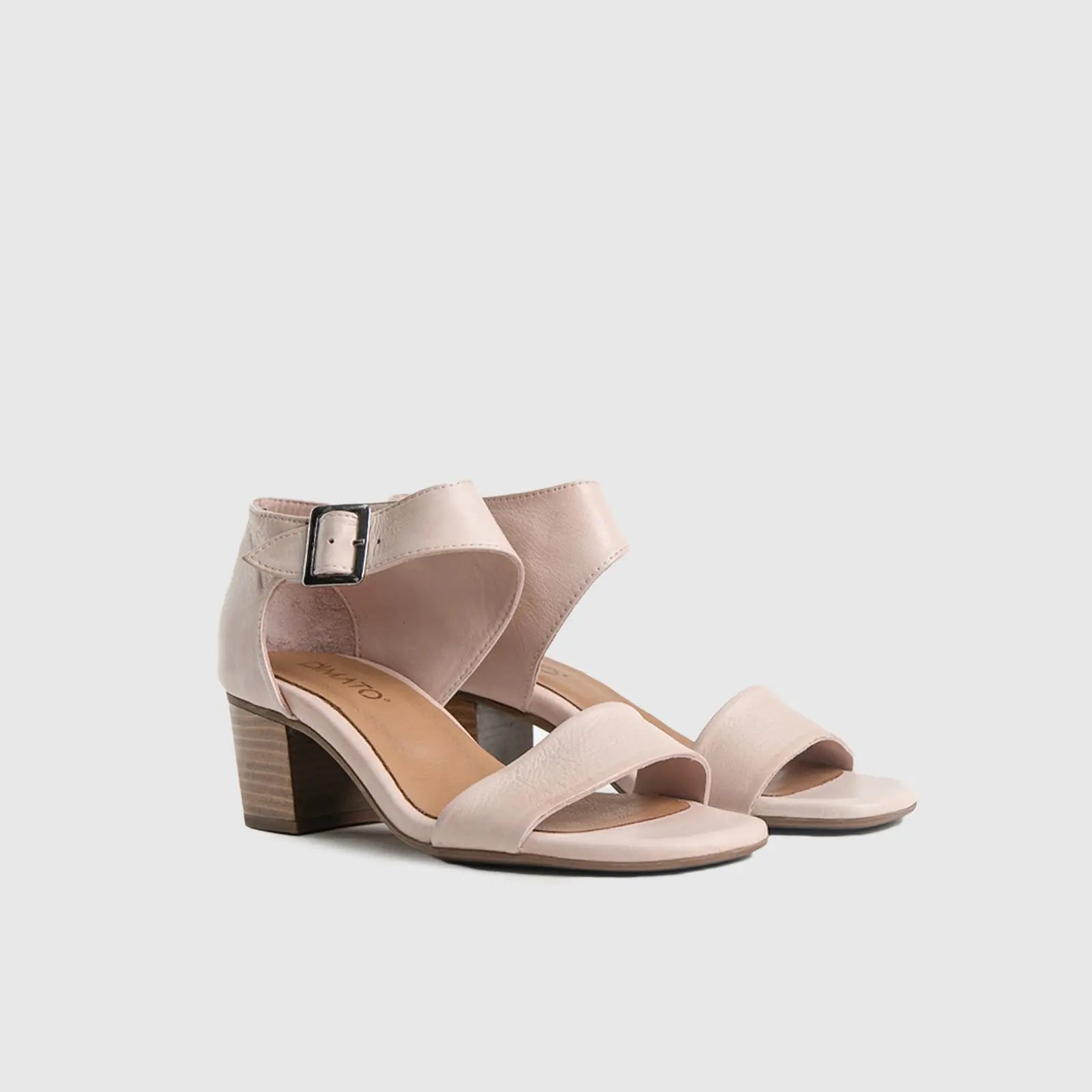 Comfort Block Heel Sandal Dusty Pink 7132 Heels | familyshoecentre