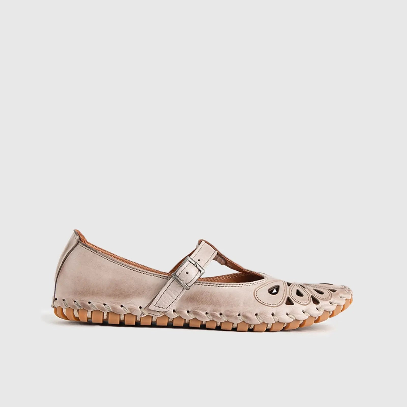 Comfort Leather Casuals 1205 Beige Pumps | familyshoecentre