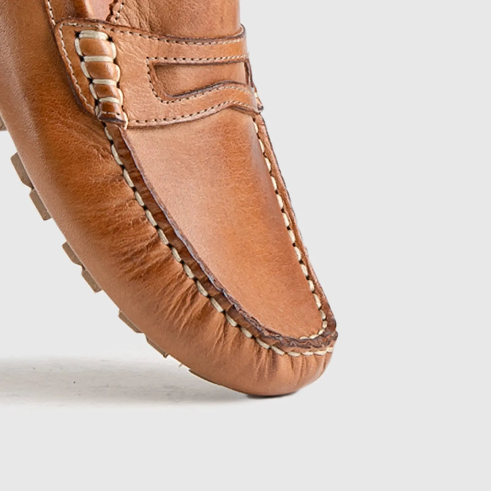 Comfort Leather Casuals 6950 Beige Loafers | familyshoecentre