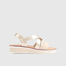 Comfort Wedge Sandal Beige 10553 Sandals | familyshoecentre